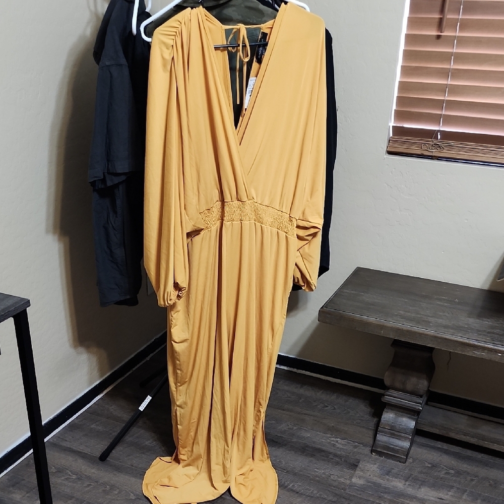 Elegant Mustard Yellow Jumpsuit